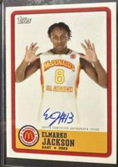 Elmarko Jackson [Autograph] #PA-EJ Basketball Cards 2023 Topps Chrome McDonald's All American Paper At Event Prices