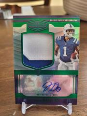 Josh Downs [Green] #RPA-25 Football Cards 2023 Panini Plates and Patches Rookie Patch Autographs Prices