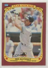 Don Mattingly #72 Baseball Cards 1986 Fleer Star Stickers Prices