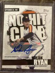 Nolan Ryan [Autograph] #NHC-17 Baseball Cards 2022 Topps No Hit Club Prices