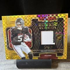 Drake London [Gold] #RSW-5 Football Cards 2022 Panini Select Rookie Swatches Prices
