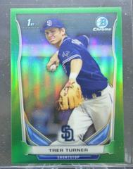 Trea Turner [Green Refractor] #300 Baseball Cards 2014 Bowman Chrome Mini Prices