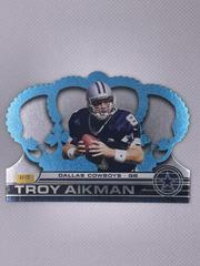 Troy Aikman [Platinum Blue] Football Cards 2001 Pacific Crown Royale Prices