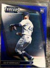 Julio Rodriguez [Blue] Baseball Cards 2022 Panini Chronicles Threads Prices