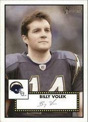Billy Volek [Black Back] #79 Football Cards 2006 Topps Heritage Prices