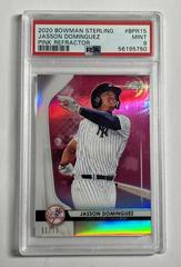 Jasson Dominguez [Pink Refractor] #BPR-15 Baseball Cards 2020 Bowman Sterling Prices