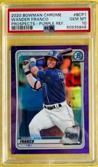 Wander Franco [Purple Refractor] Baseball Cards 2020 Bowman Chrome Prospects Prices