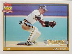 Jose Lind #537 Baseball Cards 1991 Topps Prices