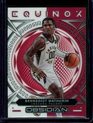 Bennedict Mathurin [Red] #29 Basketball Cards 2022 Panini Obsidian Equinox Prices
