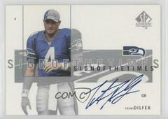 Trent Dilfer #TDI Football Cards 2001 SP Authentic Sign of the Times Prices