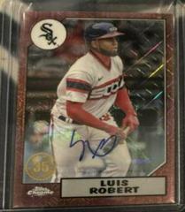 Luis Robert [Red Autograph] #T87C-9 Baseball Cards 2022 Topps Silver Pack 1987 Chrome Prices