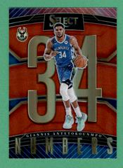Giannis Antetokounmpo [Red] #9 Basketball Cards 2022 Panini Select Numbers Prices