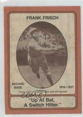 Frank Frisch #7 Baseball Cards 1976 Motorola Prices