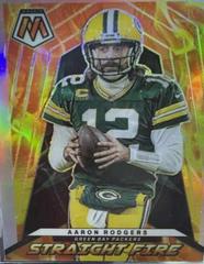 Aaron Rodgers [Silver] Football Cards 2022 Panini Mosaic Straight Fire Prices