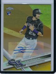 David Dahl [Autograph Gold Refractor] #HMT100 Baseball Cards 2017 Topps Chrome Update Prices