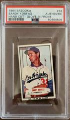 Sandy Koufax [Hand Cut Glove in Front] #32 Baseball Cards 1964 Bazooka Prices