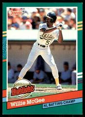 Willie McGee #BC-22 Baseball Cards 1991 Donruss Highlights Prices