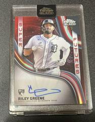 Riley Greene [Red] #SFA-RG Baseball Cards 2023 Topps Chrome Black Super Futures Autographs Prices