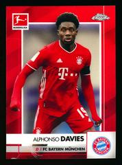 Alphonso Davies [Red Refractor] #82 Soccer Cards 2020 Topps Chrome Bundesliga Prices