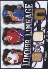 Gordie Howe, Guy Lafleur, Mark Messier [Platinum] #LL-04 Hockey Cards 2021 Leaf Lumber Lineage Prices