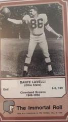 Dante Lavelli #58 Football Cards 1975 Fleer Hall of Fame Prices
