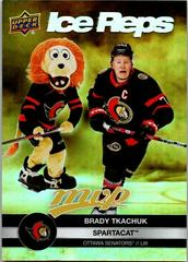 Brady Tkachuk, Spartacat [Gold] Hockey Cards 2023 Upper Deck MVP Ice Reps Prices