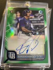 Wander Franco [Green Refractor] #CRA-WF Baseball Cards 2022 Bowman Chrome Rookie Autographs Prices