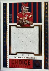 Patrick Mahomes II #CHM-13 Football Cards 2022 Panini Encased Choice Materials Prices