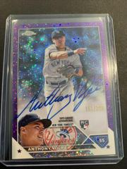 Anthony Volpe Signed 2023 Leaf Reimagined Rookie Yankees Auto Card #ri-av2  10/61