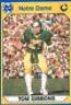 Tom Gibbons Football Cards 1990 Notre Dame Collegiate Collection Prices