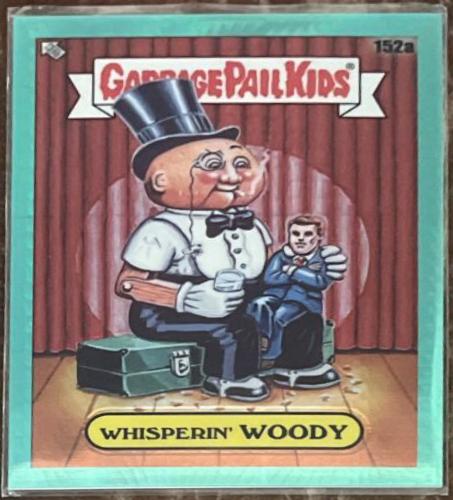 WHISPERIN' WOODY [Aqua Prism] #152a 2021 Garbage Pail Kids Chrome