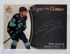 Calle Jarnkrok [Black Gold Ink] Hockey Cards 2021 SP Authentic Sign of the Times Autographs Prices