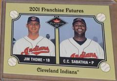 C. C. Sabathia, Jim Thome Baseball Cards 2001 Fleer Platinum Prices