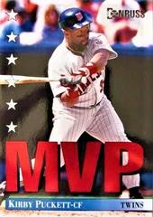 Kirby Puckett #23 Baseball Cards 1994 Panini Donruss MVP Prices