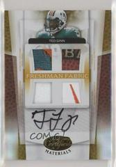 Ted Ginn Jr. [Mirror Gold Material Autograph] Football Cards 2007 Leaf Certified Materials Prices