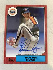 Nolan Ryan [Red] #87BA-NR Baseball Cards 2022 Topps 1987 Autographs Prices