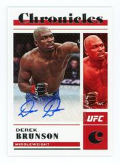 Derek Brunson #CS-DBR Ufc Cards 2023 Panini Chronicles UFC Signatures Prices