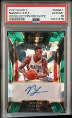 Nassir Little [Green Ice] #SS-NLT Basketball Cards 2021 Panini Select Signature Selections Prices