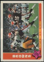 Browns [Plenty of Time to Fire...] #13 Football Cards 1985 Fleer Team Action Prices