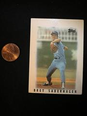 Bret Saberhagen Baseball Cards 1986 Topps Mini League Leaders Prices