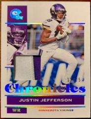 Justin Jefferson [Black] Football Cards 2021 Panini Chronicles Prices