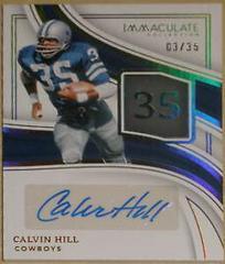Calvin Hill #4 Football Cards 2023 Panini Immaculate Numbers Signature Prices