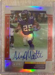 Alexander Mattison [Signature Red Zone] #462 Football Cards 2019 Panini Chronicles Score Prices