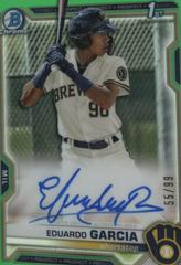 Deivi Garcia [Green Refractor] #CRA-DG Baseball Cards 2021 Bowman Chrome Rookie Autographs Prices