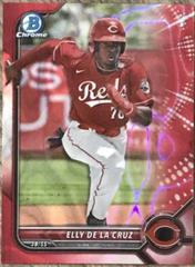 Elly De LA Cruz [Red Lava Refractor] #BCP-50 Baseball Cards 2022 Bowman Chrome Prospects Prices