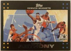 Carmelo Anthony Basketball Cards 2007 Topps Chrome Prices