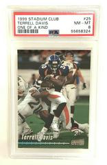Terrell Davis [One of a Kind] #25 Football Cards 1999 Stadium Club Prices