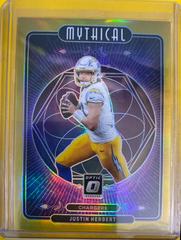 Justin Herbert [Gold] #MY-8 Football Cards 2021 Panini Donruss Optic Mythical Prices