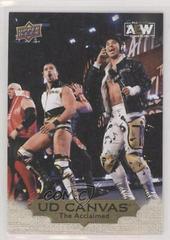 Anthony Bowens, Max Caster [Gold] #C17 Wrestling Cards 2022 Upper Deck AEW UD Canvas Prices