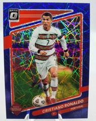 Cristiano Ronaldo [Optic Blue Velocity] #116 Soccer Cards 2021 Panini Donruss Road to Qatar Prices